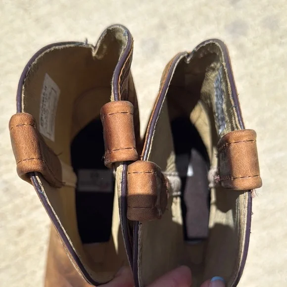 Double H Tan Western Boots - Picture 4 of 5